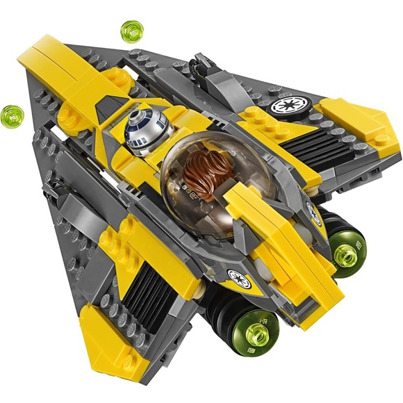 Display Stand for LEGO® Star Wars™ Anakin  Star Wars Anakin\'s Jedi Starfighter - Black and Yellow